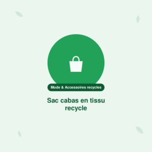 Sac cabas en tissu recyclé