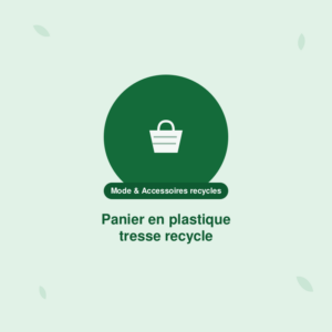 Panier en plastique tressé recyclé