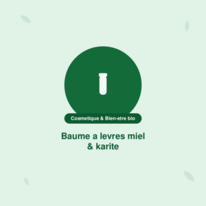 Baume à lèvres miel & karité